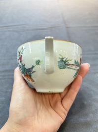 Three Chinese famille rose covered teapots and a warming bowl, Tongzhi, Guangxu and L&uuml; Zhi Xiang Zhi 呂芷薌製 marks, 19th C.