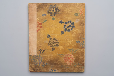 An album of 12 'playing boys' paintings, ink and colour on silk, China, 19th C.