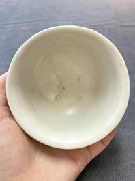 Five Chinese white-glazed 'Hatcher Cargo' shipwreck bowls, Transitional period