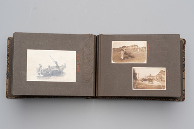 Five photo albums on the Imperial Japanese Navy, compiled by a naval captain, 1919-1940
