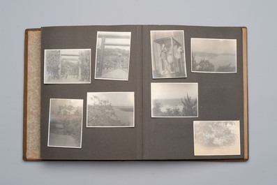 Five photo albums on the Imperial Japanese Navy, compiled by a naval captain, 1919-1940