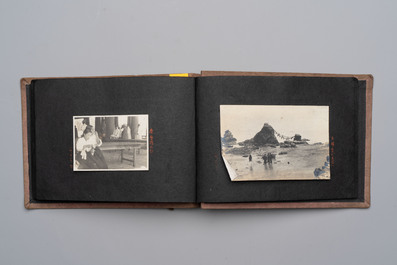 Five photo albums on the Imperial Japanese Navy, compiled by a naval captain, 1919-1940