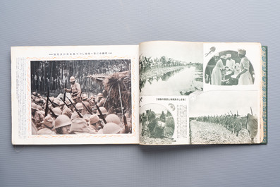 Seven Japanese military commemorative albums on the Second Sino-Japanese War and WWII, 1930-1945