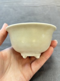 Five Chinese white-glazed 'Hatcher Cargo' shipwreck bowls, Transitional period