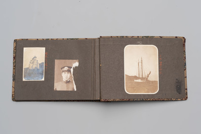Five photo albums on the Imperial Japanese Navy, compiled by a naval captain, 1919-1940