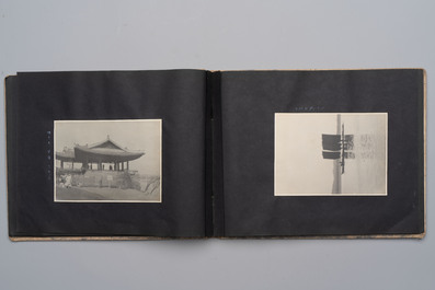 Five photo albums on the Imperial Japanese Navy, compiled by a naval captain, 1919-1940