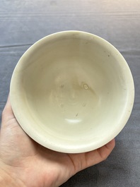 Five Chinese white-glazed 'Hatcher Cargo' shipwreck bowls, Transitional period