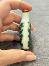 Six various Chinese snuff bottles, 19/20th C.