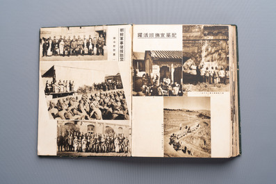 Seven Japanese military commemorative albums on the Second Sino-Japanese War and WWII, 1930-1945