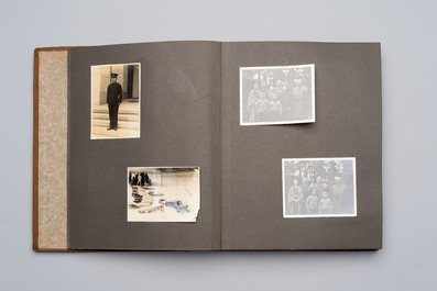 Five photo albums on the Imperial Japanese Navy, compiled by a naval captain, 1919-1940