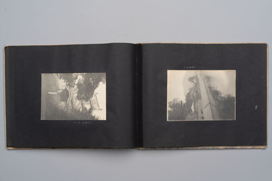 Five photo albums on the Imperial Japanese Navy, compiled by a naval captain, 1919-1940