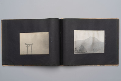 Five photo albums on the Imperial Japanese Navy, compiled by a naval captain, 1919-1940