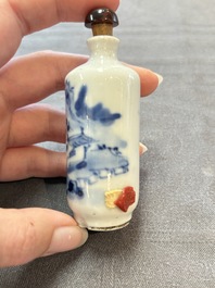 Six various Chinese snuff bottles, 19/20th C.