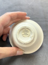 Five Chinese white-glazed 'Hatcher Cargo' shipwreck bowls, Transitional period