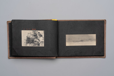 Five photo albums on the Imperial Japanese Navy, compiled by a naval captain, 1919-1940