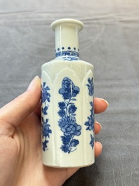 Five Chinese blue and white vases, jade 玉 marks, Kangxi and later