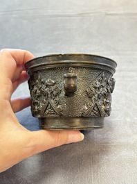 A French bronze mortar, 17th C.