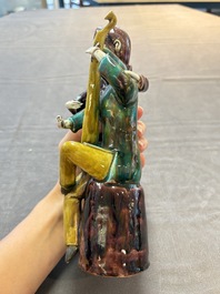 A Chinese sancai-glazed biscuit 'musician' group, Republic