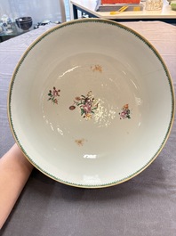 A Chinese famille rose armorial bowl with the arms of Troutbeck for the English market, Qianlong, ca. 1775