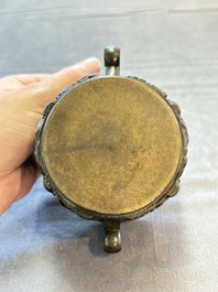 A French bronze mortar, 17th C.