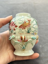 A varied collection of 11 Chinese famille rose wares, Qianlong