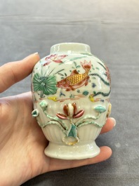 A varied collection of 11 Chinese famille rose wares, Qianlong