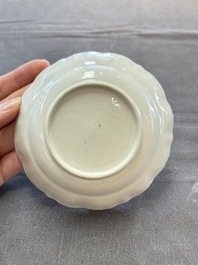 Eleven Chinese famille rose cups and nine saucers, Yongzheng/Qianlong