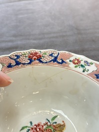 A Chinese famille rose teapot and a 'quails' bowl, Yongzheng
