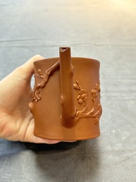 A Chinese Yixing stoneware 'double' teapot, 18th C.