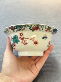 A Chinese famille rose teapot and a 'quails' bowl, Yongzheng