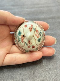 A Chinese famille rose teapot and a 'quails' bowl, Yongzheng