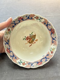 A Chinese famille rose teapot and a 'quails' bowl, Yongzheng