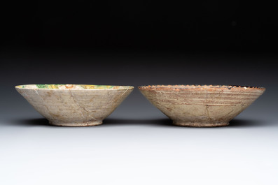 Four Nishapur pottery bowls, Iran, 10/11th C.