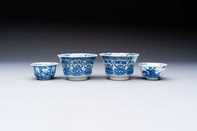13 Chinese blue, white and polychrome wares, Kangxi and later
