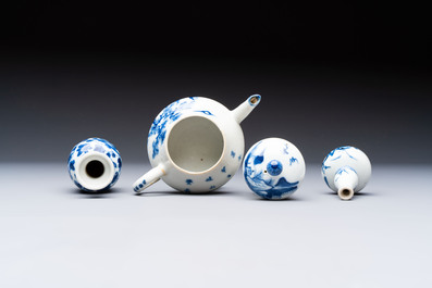 13 Chinese blue, white and polychrome wares, Kangxi and later