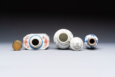 13 Chinese blue, white and polychrome wares, Kangxi and later
