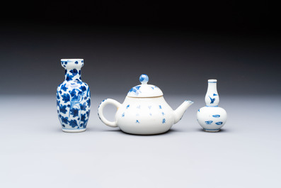 13 Chinese blue, white and polychrome wares, Kangxi and later