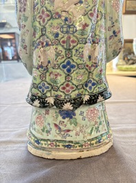A Chinese famille rose figure of Shoulao, 19th C.