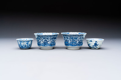 13 Chinese blue, white and polychrome wares, Kangxi and later