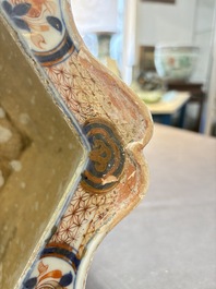 A Chinese Imari-style hexagonal jardini&egrave;re with floral design, Qianlong