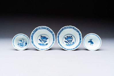 13 Chinese blue, white and polychrome wares, Kangxi and later