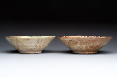 Four Nishapur pottery bowls, Iran, 10/11th C.