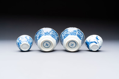 13 Chinese blue, white and polychrome wares, Kangxi and later
