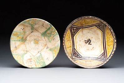Four Nishapur pottery bowls, Iran, 10/11th C.