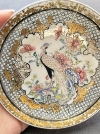 A fine Chinese famille rose 'pheasant' saucer, Yongzheng
