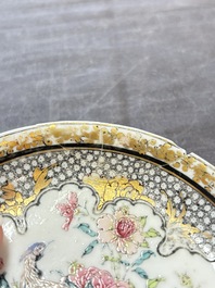 A fine Chinese famille rose 'pheasant' saucer, Yongzheng
