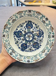 Ten Chinese doucai plates with floral design, Kangxi
