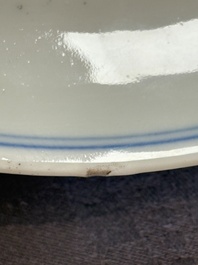 A Chinese doucai 'dragon' plate, Yongzheng mark and of the period