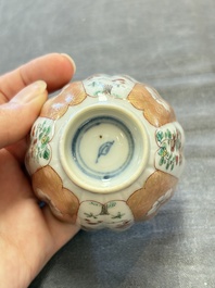 A collection of 17 Chinese blue, white and famille rose wares, Kangxi/Qianlong