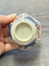 A collection of 17 Chinese blue, white and famille rose wares, Kangxi/Qianlong
